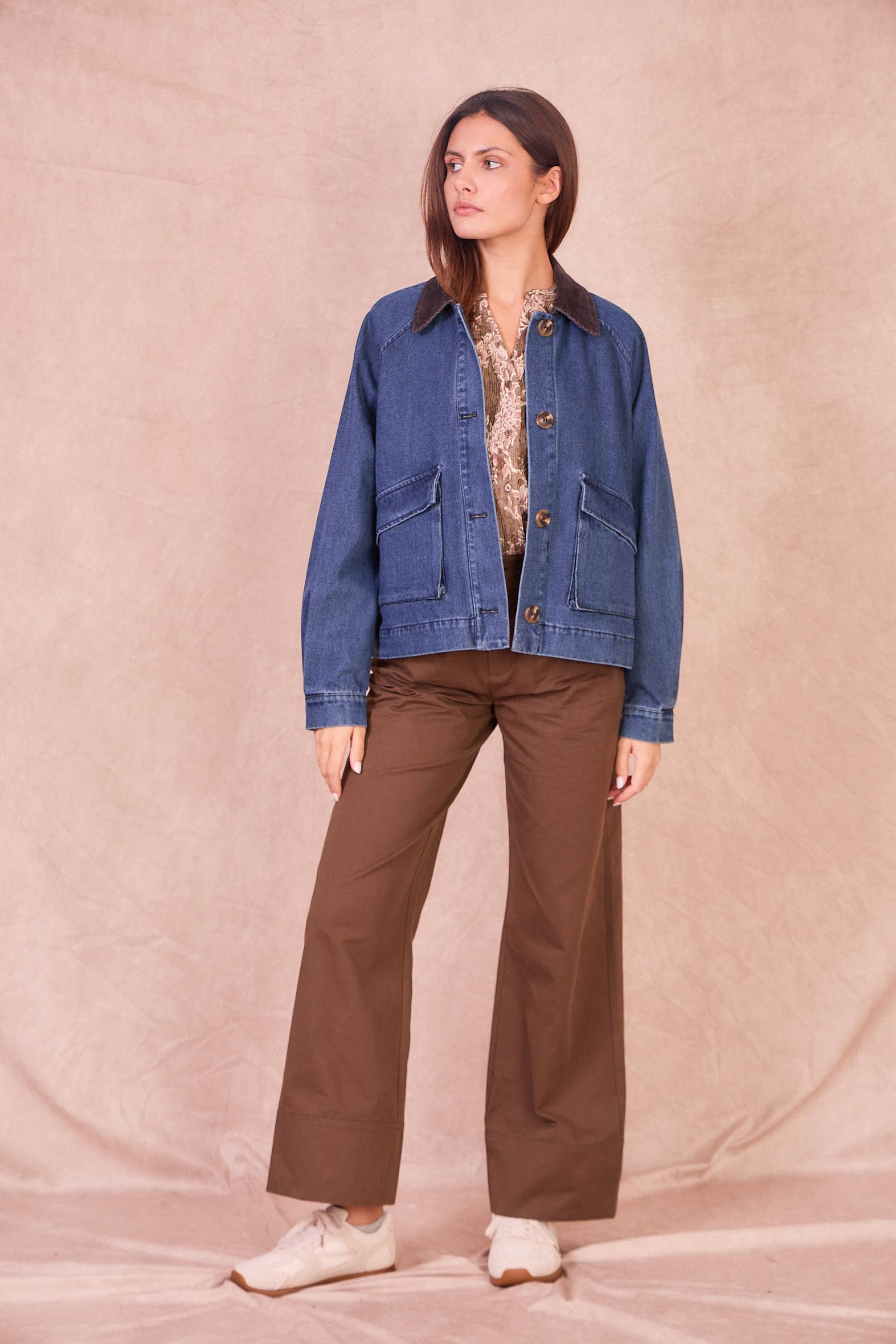 Calie Paris - Wholesale Denim jacket – Women's - GIONO Denim Jacket – 100% Cotton Workwear Style