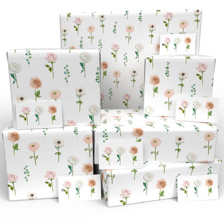 Wedding Carnations Wrapping Paper • ECO Friendly • UK Made and other Purchase Wholesale wedding wrapping paper. Free Returns & Net 60 Terms on Faire trending on Faire.