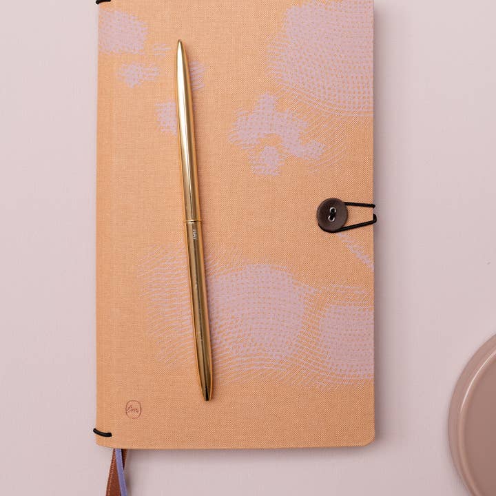 Tinne Mia - Wholesale Notebook - Notebook with button - linen - Orchid Honey - FSC Mix