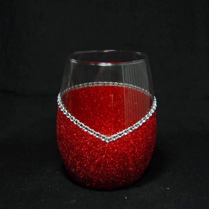 WineyBitches.Co - Wholesale Wine Glass - Sweet Bitch – Bling Glitter Glass Wine Glass (The Bitch Collection)23