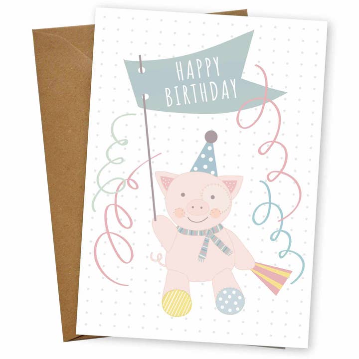 Klappkarte "Kindergeburtstag Party" für den Großhandel von mimie & joe