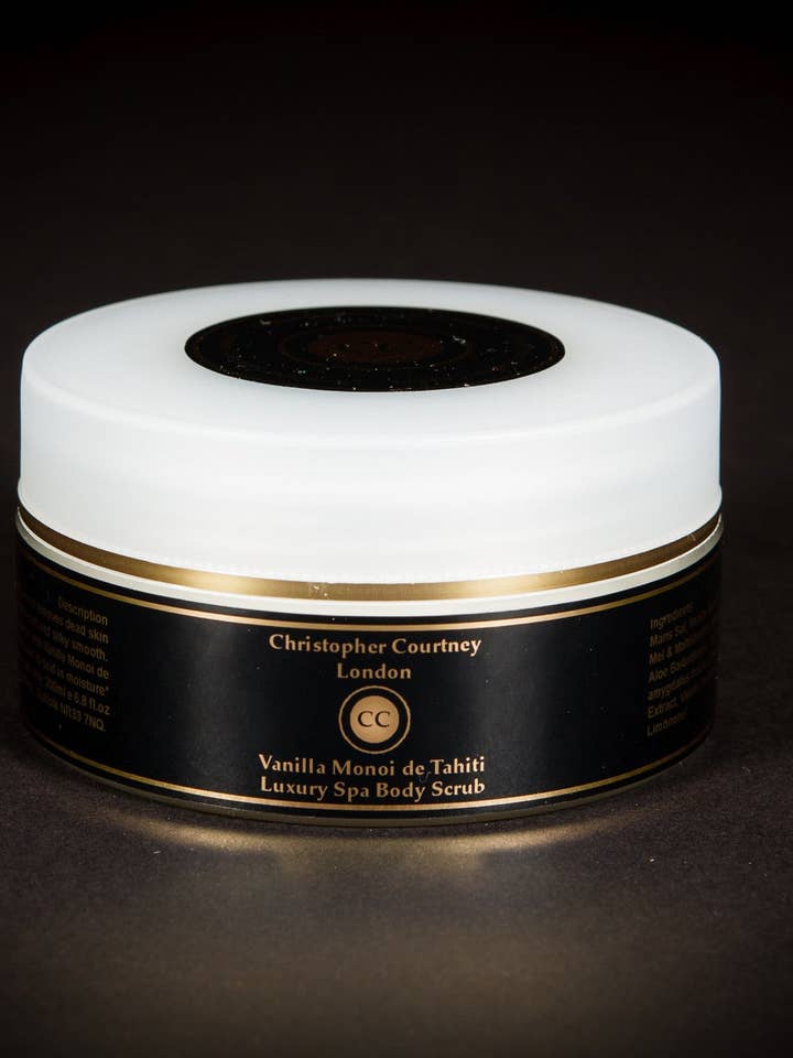 Vanilla Monoi de Tahiti - Luxury Spa Body Scrub 200ml for wholesale by Christopher Courtney