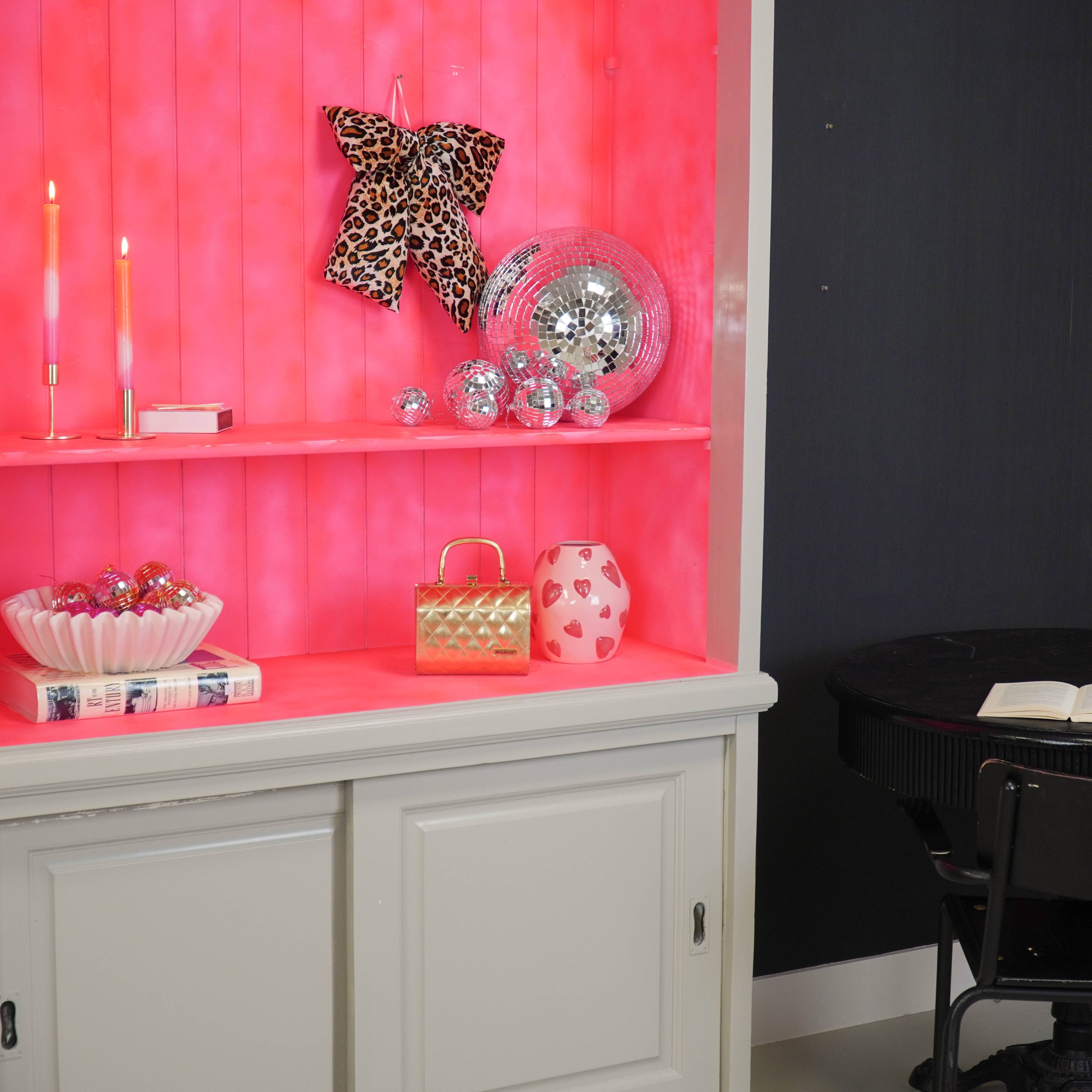 Housevitamin bv - Wholesale Christmas Decoration - Christmas Decoration - Bow - Panter  - Velvety -  32x40cm1