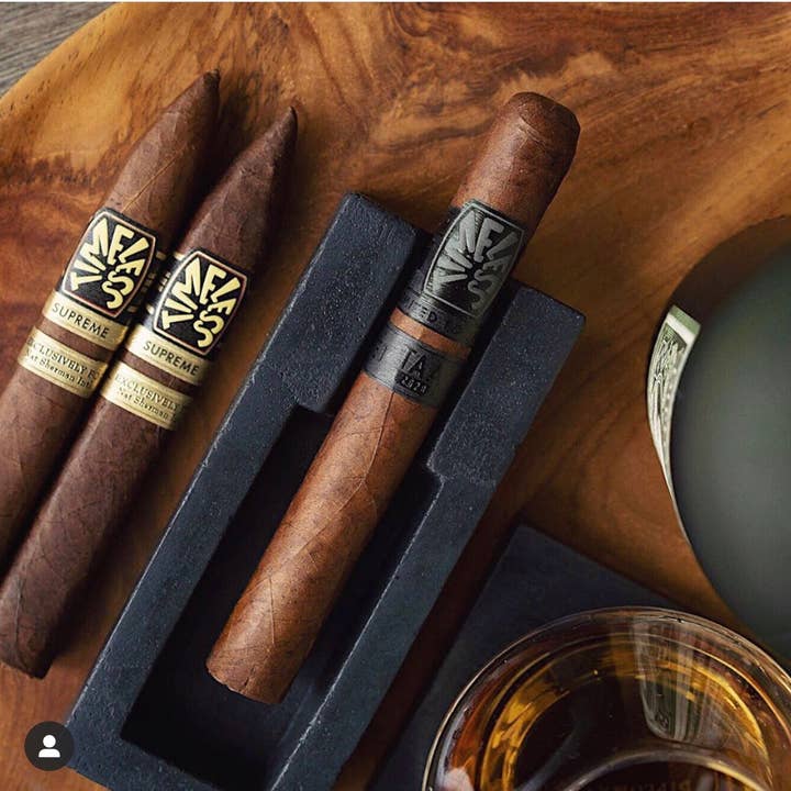 Concrete Cigar Ashtray Stand Holder Rest - Handmade for wholesale by Storcks Designs