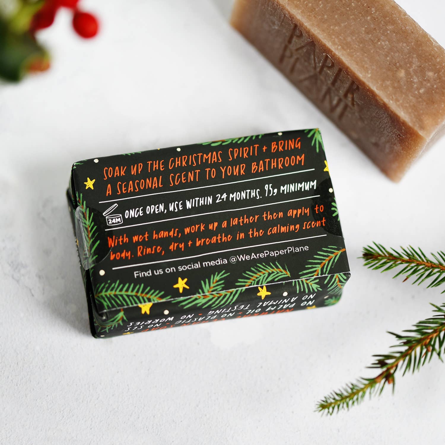 Paper Plane - Wholesale Bar Soap - 100% Natural Vegan Christmas Soap Bar2