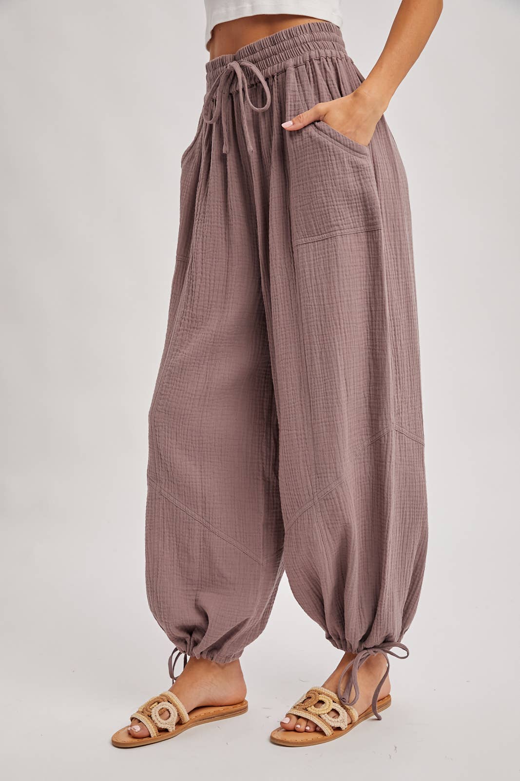Bluivy - Wholesale Pants - Women's - JOGGER HAREM DRAWSTRING PANTS28