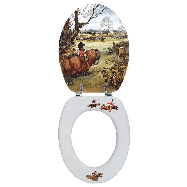 LOOPRINTS - Vendita all'ingrosso Coprisedile per WC - Sedile WC con chiusura ammortizzata - Horse & Pony Riding Gifts & Decor FC2