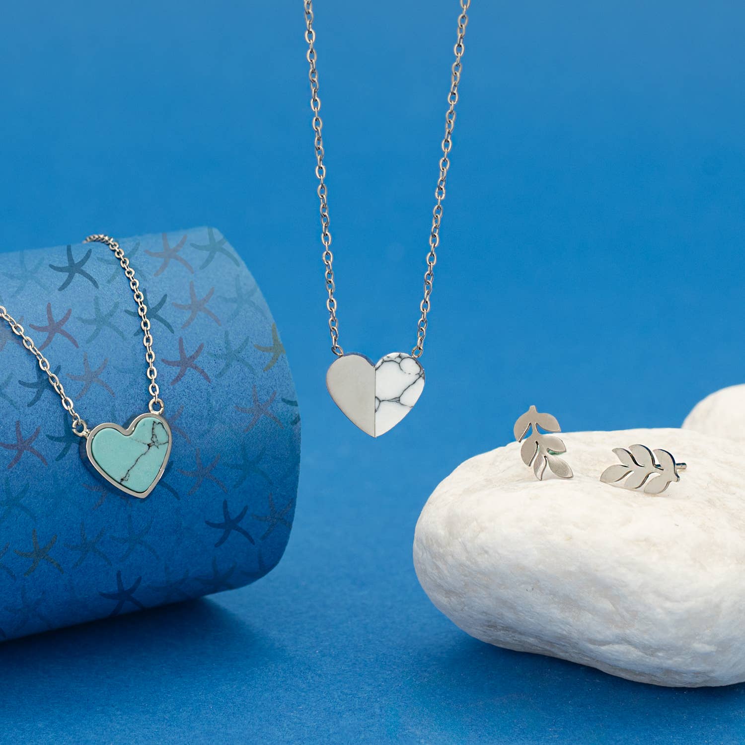 Starfish Project, Inc - Wholesale Pendant/Charm Necklace - Bay Turquoise Heart Necklace5