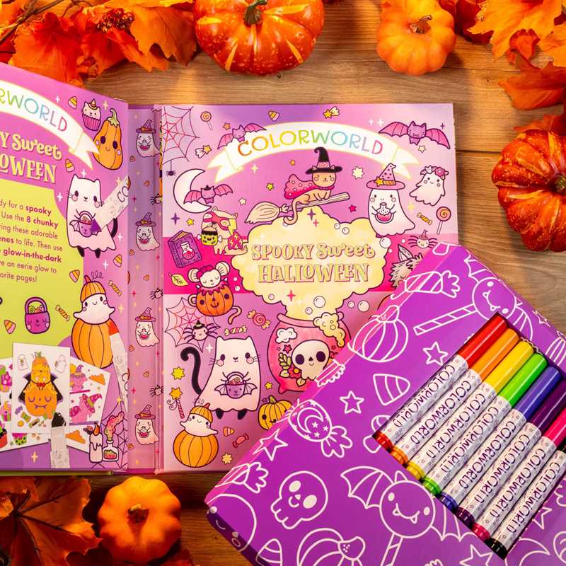 Simon & Schuster - Wholesale Coloring & Activity Book - Kids & Baby - ColorWorld: Spooky Sweet Halloween by4