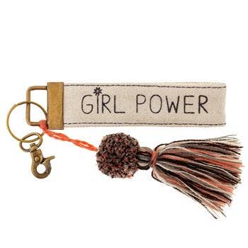 Karma - Vente Porte-clés – femme - Porte-clés à pompon en toile1