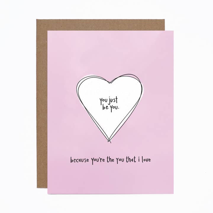 You Just Be You Card for wholesale by carolyndraws