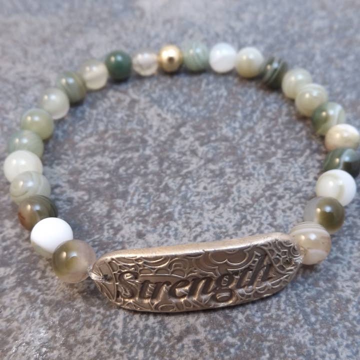 Inspiration Stacking Bracelet - Strength for wholesale by Felicity Jewelry Designs