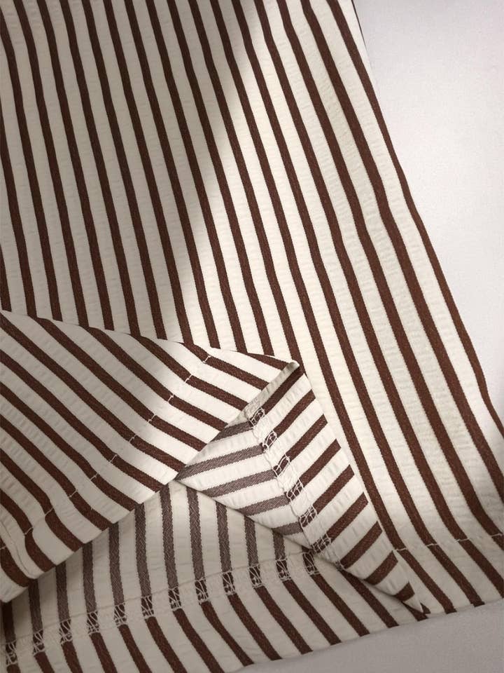 Rosa Clothing - Wholesale Pants - Women's - Stretch-waisted vertical striped slacks pants5