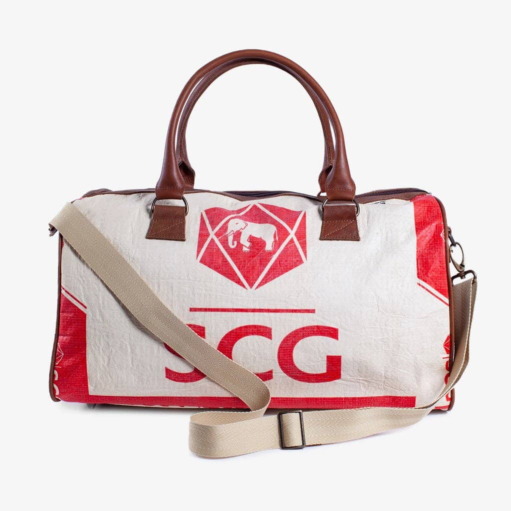 Elephbo - Vente Sac de voyage – unisexe - Sac Sporty/Traveler - Éléphant rouge1