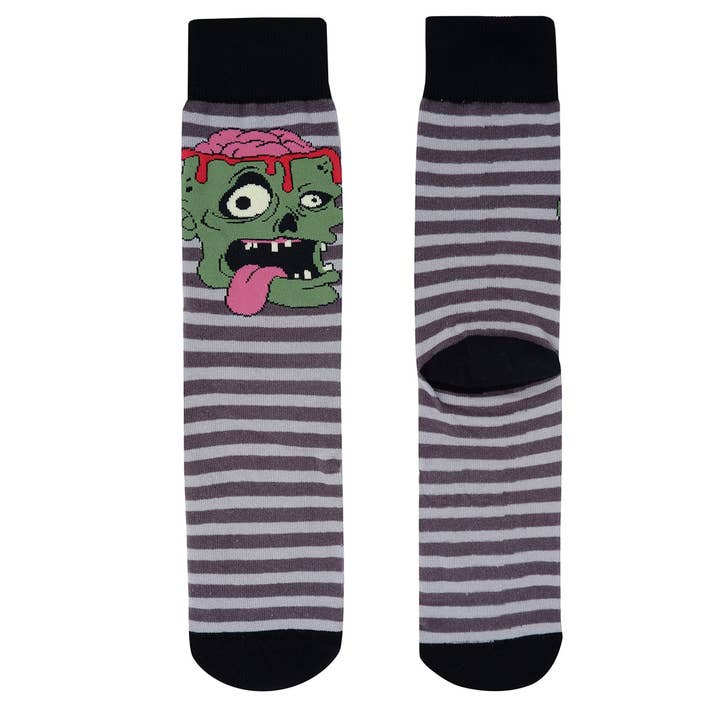 GRY Men's Zombie Halloween Novelty Socks for wholesale on Faire5