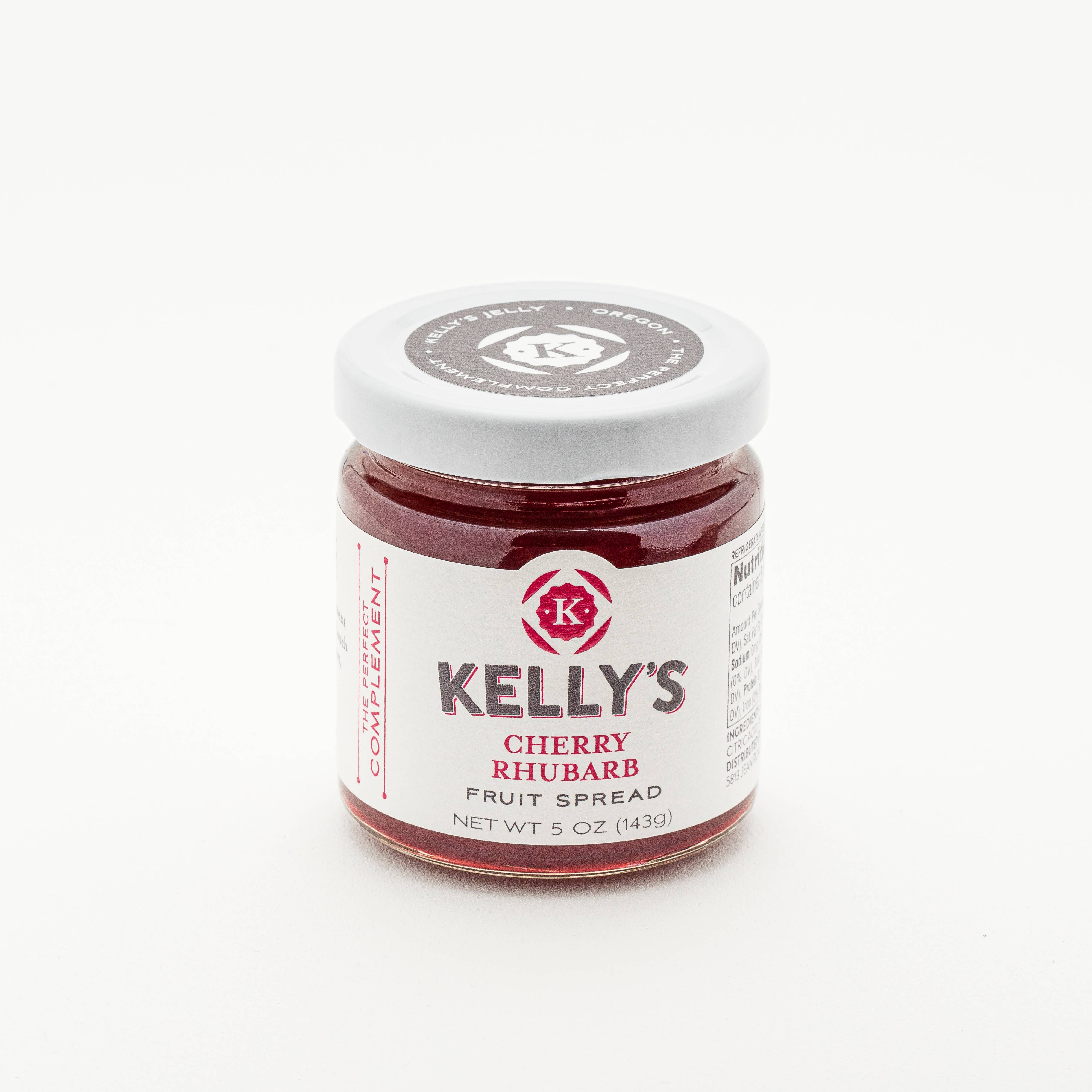 Kelly's Jelly - Wholesale Jam/Jelly - 5oz Kelly's Cherry Rhubarb Fruit Spread