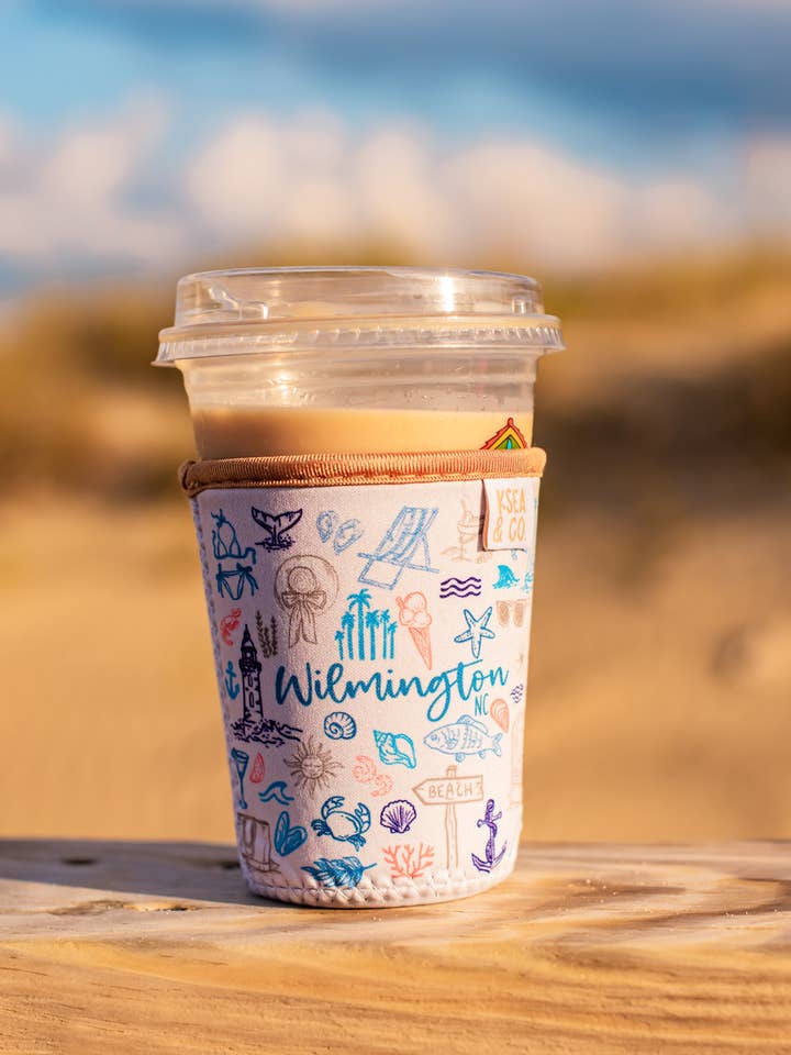 Wilmington Iced Coffee Drink Sleeve for wholesale by Ksea & Co