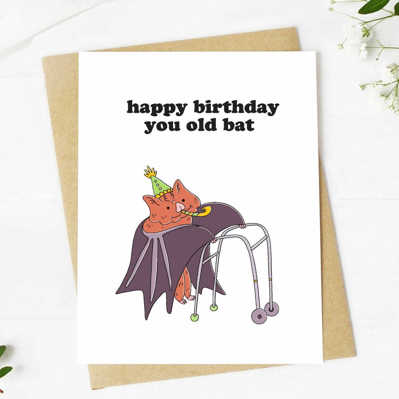Big Moods - Wholesale Birthday Card - "Happy Birthday You Old Bat" Birthday Card3