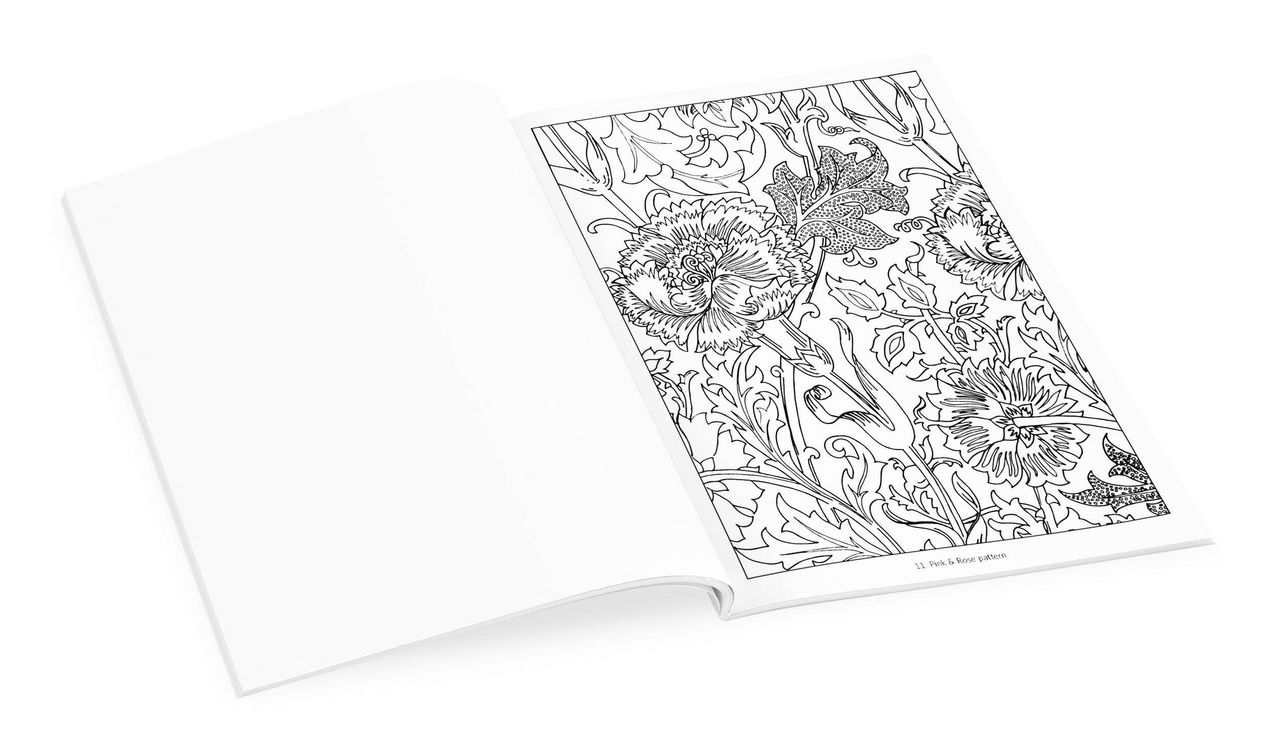 Pomegranate - Wholesale Coloring & Activity Book - Adult - William Morris Coloring Book3