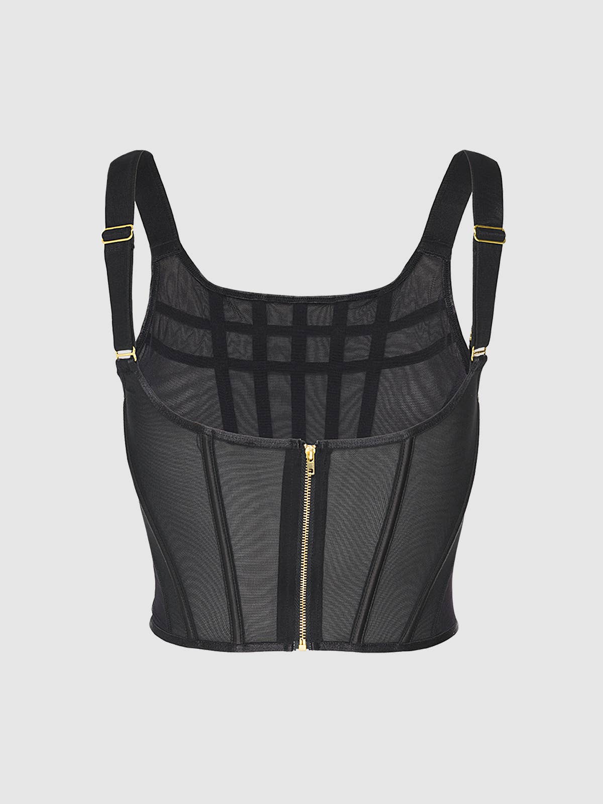 House of Desire - Wholesale Lingerie Set - Women's - CHANTAL MESH BUSTIER & G-STRING SET1