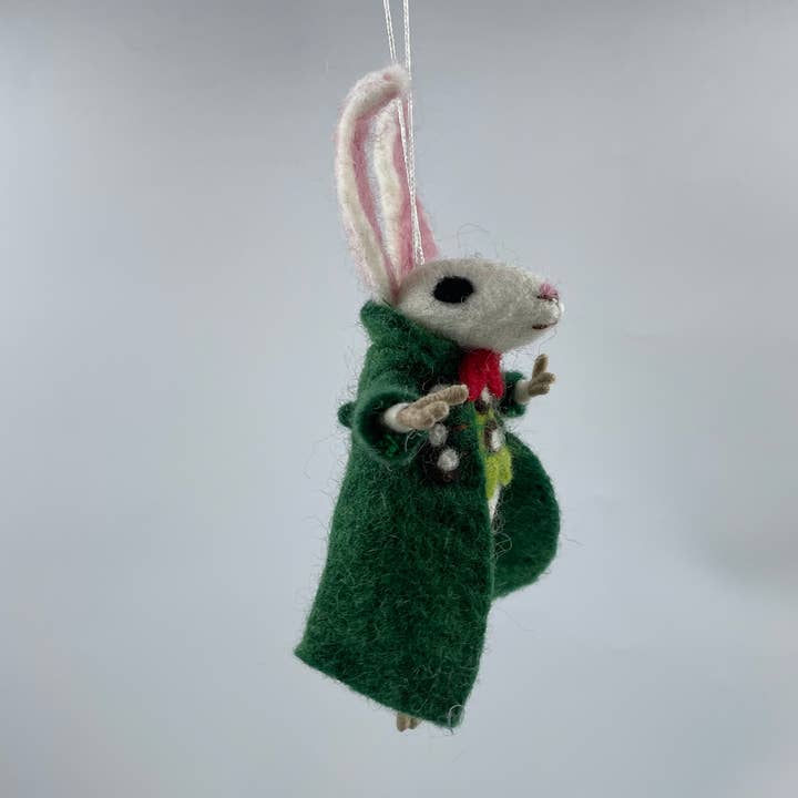 Funky Yak Ltd - Wholesale Ornament - Felt Green Mouse Christmas Decoration/Ornaments4