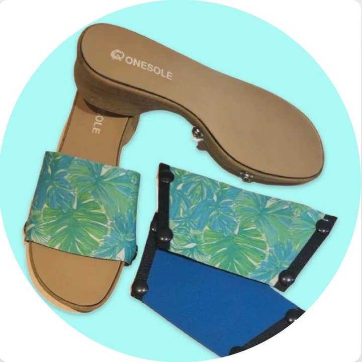 * Ensemble de loisirs Airy Palm & Electric Blue Corky pour la vente par Onesole