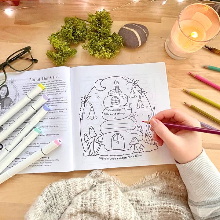 The Swimming Owl - Wholesale Coloring Book - Adult - Charming Escape Coloring Book For Adults, Teens, + Kids