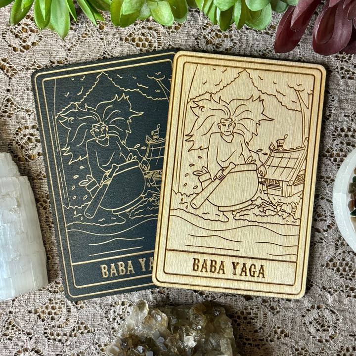Baby Yaga Deity Card | Altar Decor | Wall Art | Shelf Leaner for wholesale by Kraftmir