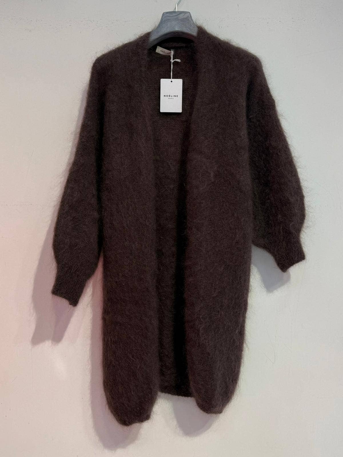 NOELINE – Großhandel Strickjacke – Damen – Lange Weste aus 80% Kid-Mohair 19409