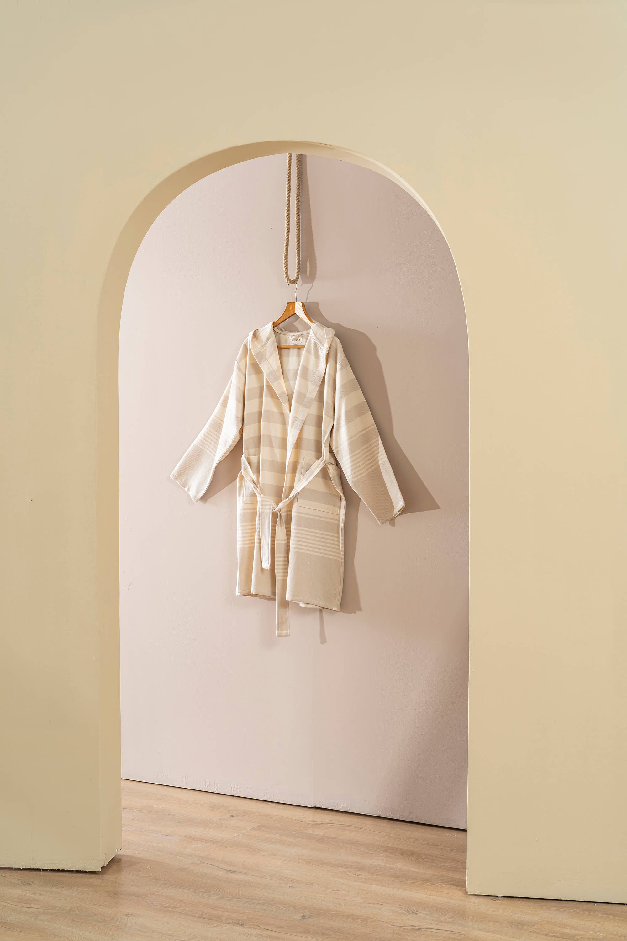 Kikoya - Wholesale Robe - Unisex - Bathrobe Turkish Cotton LightWeight Summer Hood Kimono Robe 6