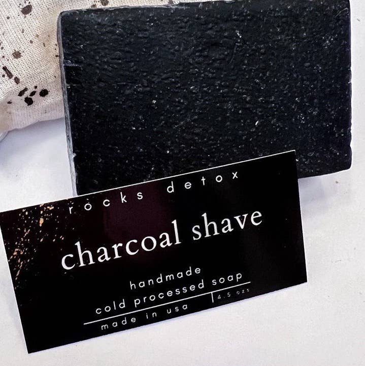 Rocks Detox - Wholesale Shave Soap - Men's - Charcoal Shave Soap1
