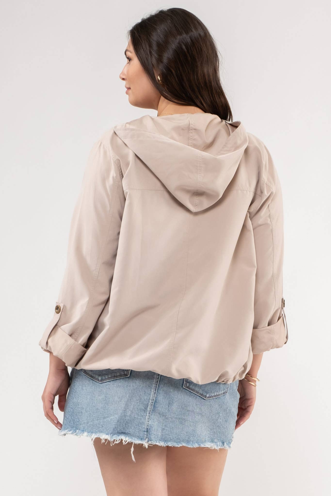 Blu Pepper - Vente Veste – femme - VESTE À CAPUCHE ZIPPÉE À BOUTON-PRESSION PLUS20