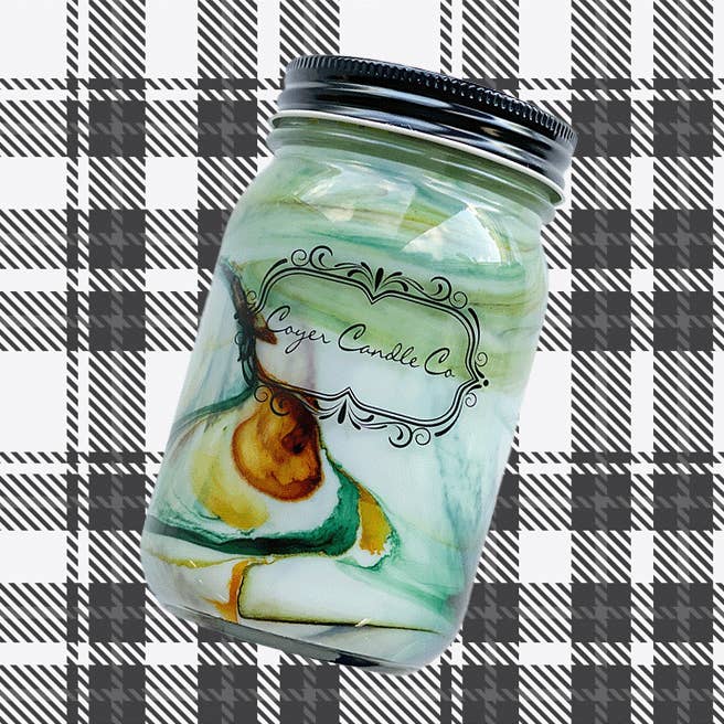 Velas de otoño de 16 onzas, manta de franela  para venta al por mayor de Coyer Candle Co.
