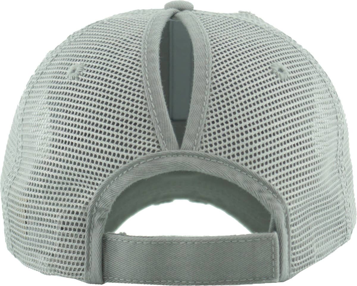 KBETHOS – Boné de beisebol - Mulher por atacado – Boné ajustável de malha com abertura para rabo de cavalo60