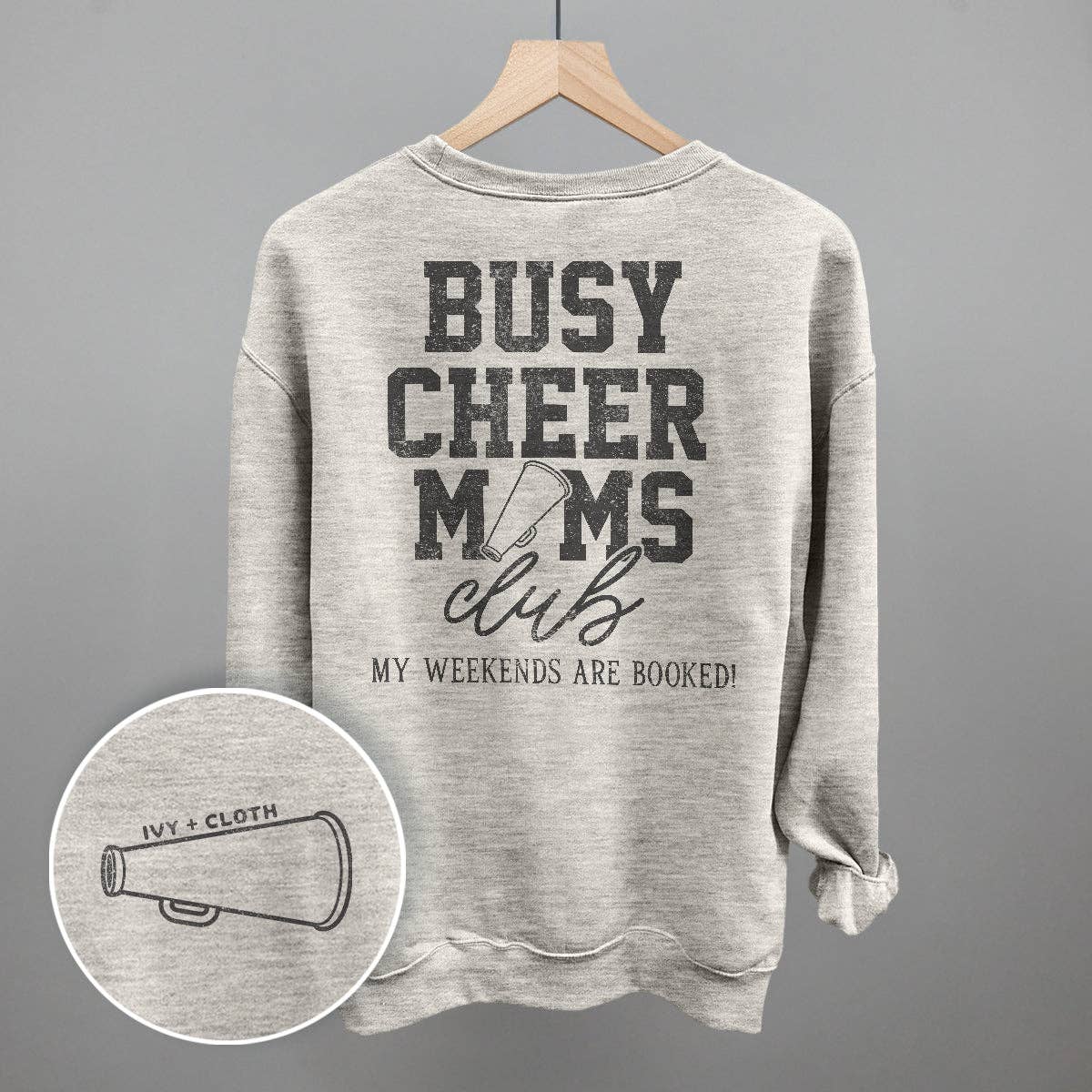 Ivy + Cloth - Vente Sweat-shirt à imprimés – femme - Busy Cheer Moms Club (imprimé au dos)4