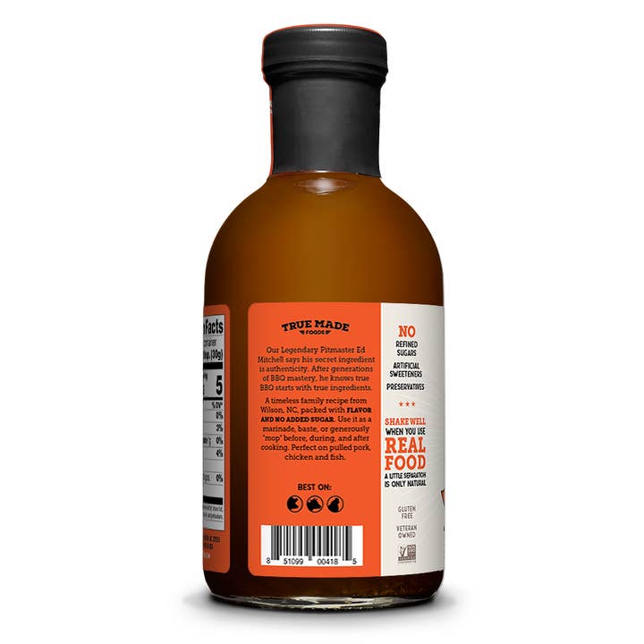 True Made Foods - Wholesale BBQ Sauce - Pitmaster East Carolina Vinegar BBQ Mop Sauce1