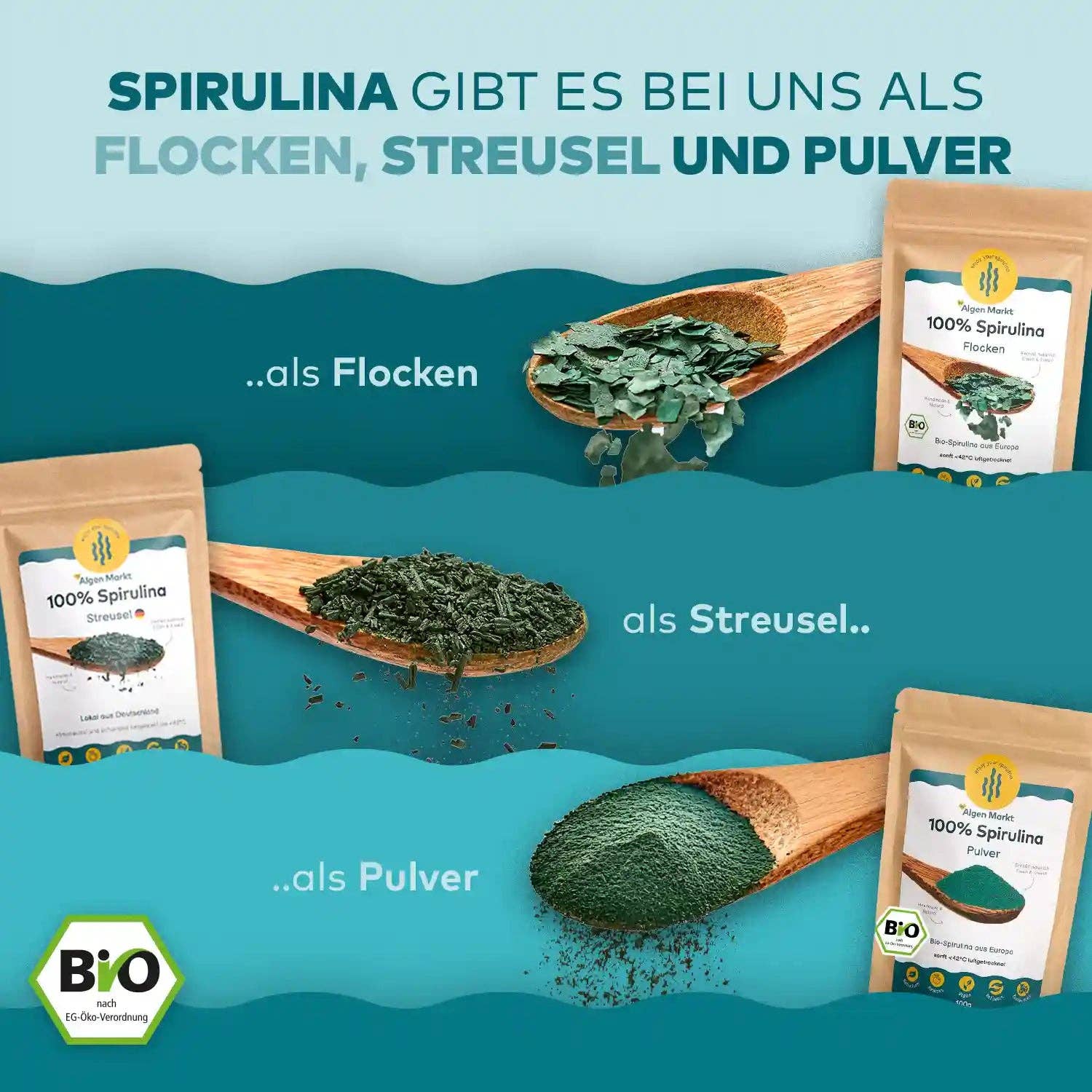 Algen Markt - Wholesale Granola - Spirulina Granola Muesli3