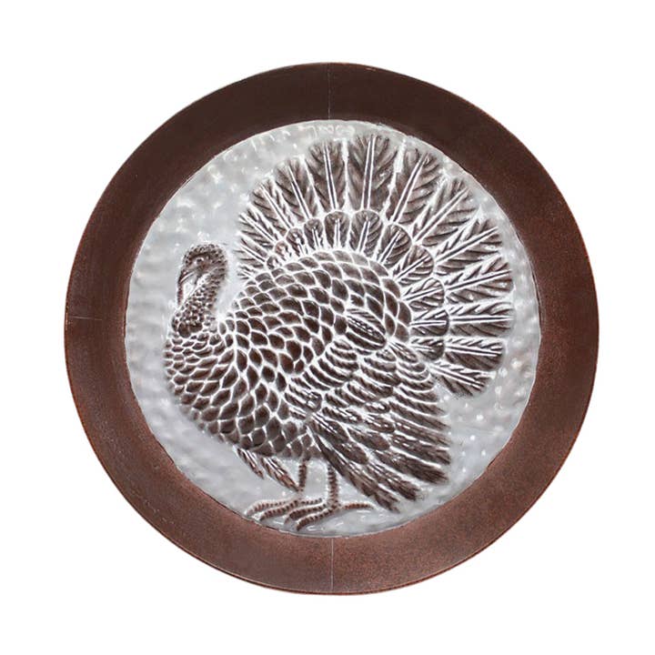 Copper & Galvanized Turkey Plate Hanger for wholesale by WT Collection