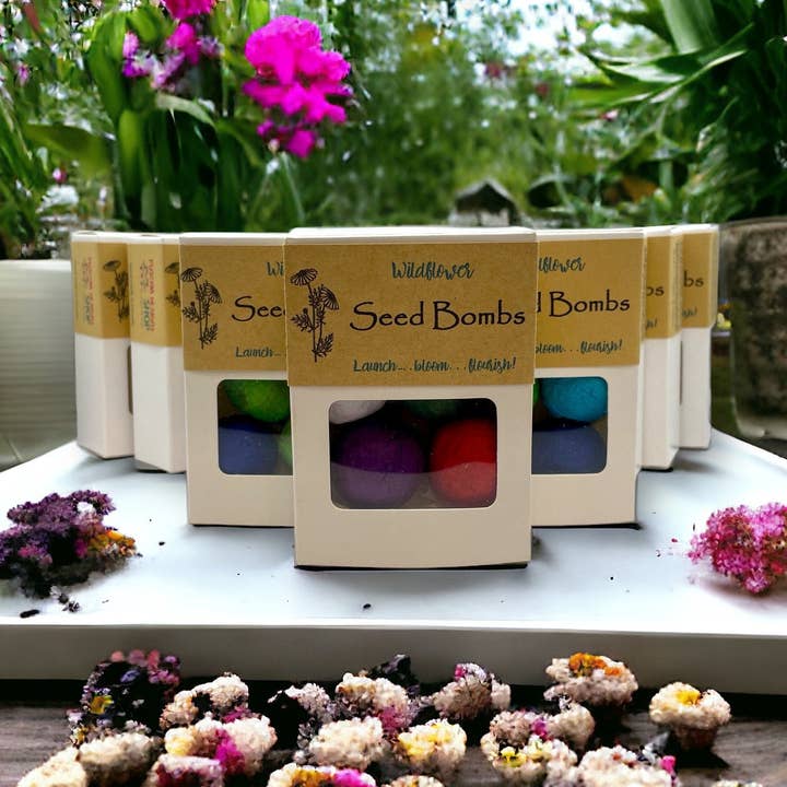 Seed Bombs - 6 Pack - Canadian Wildflower for wholesale by Fuschia Designs Shop