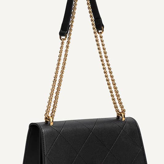 ACCITY - Wholesale Shoulder Bag - Women's - QUILTING DANDY SQUARE SHOULDER BAG PURSE_CWAB00076