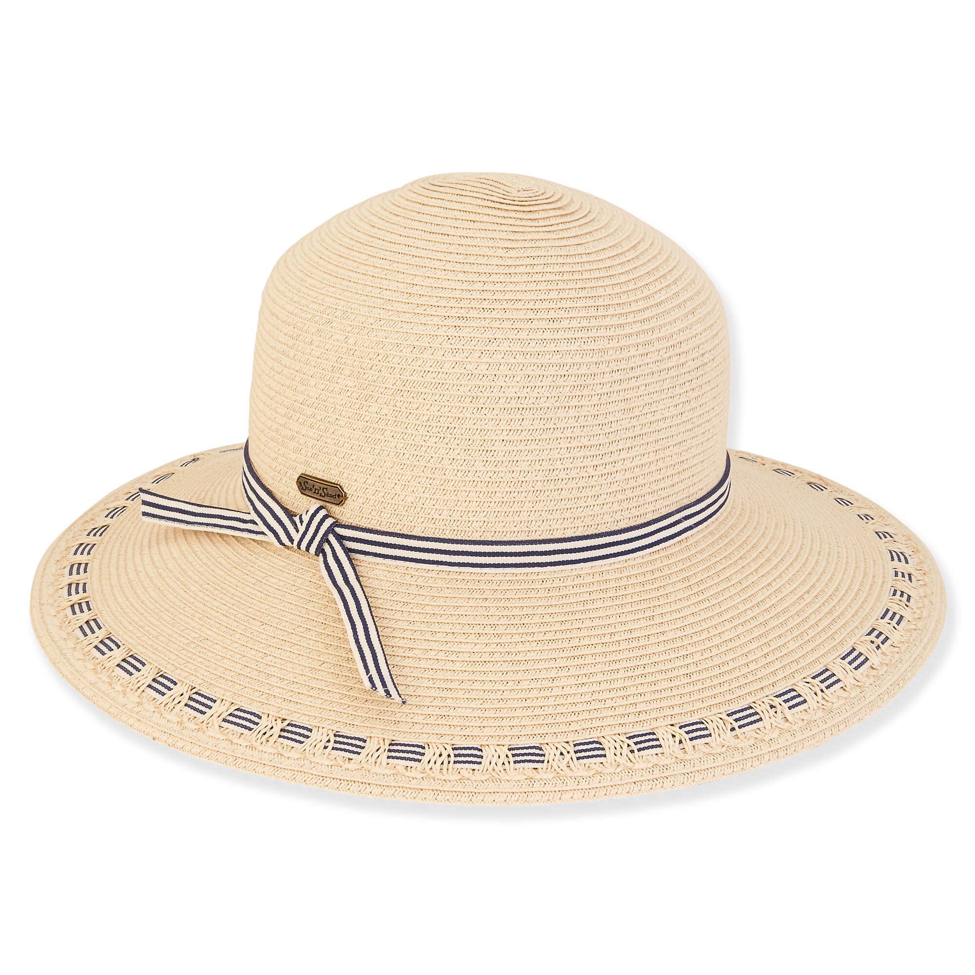 Headwear & Handbag Collections by Sun 'N' Sand - Wholesale Straw Hat - Women's - Natural Paperbraid Floppy,0