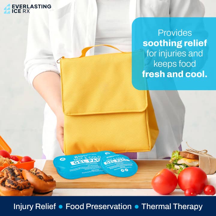 Everlasting Ice RX – wholesale Ice pack – Reusable Hot and Cold Gel Ice Packs for Injuries - 7 Pack Variety Gel Ice Pack Set6