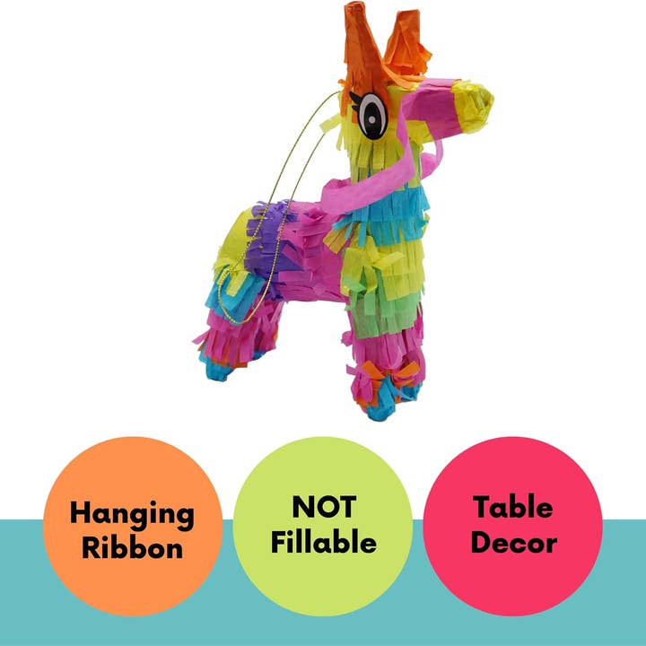 4E's Novelty - Wholesale Party Favor - 4E's Novelty 6 Pack Mini Pinatas – Mexican Pinata Decor, Donkey & Llama Pinatas for Fiesta & Parties5