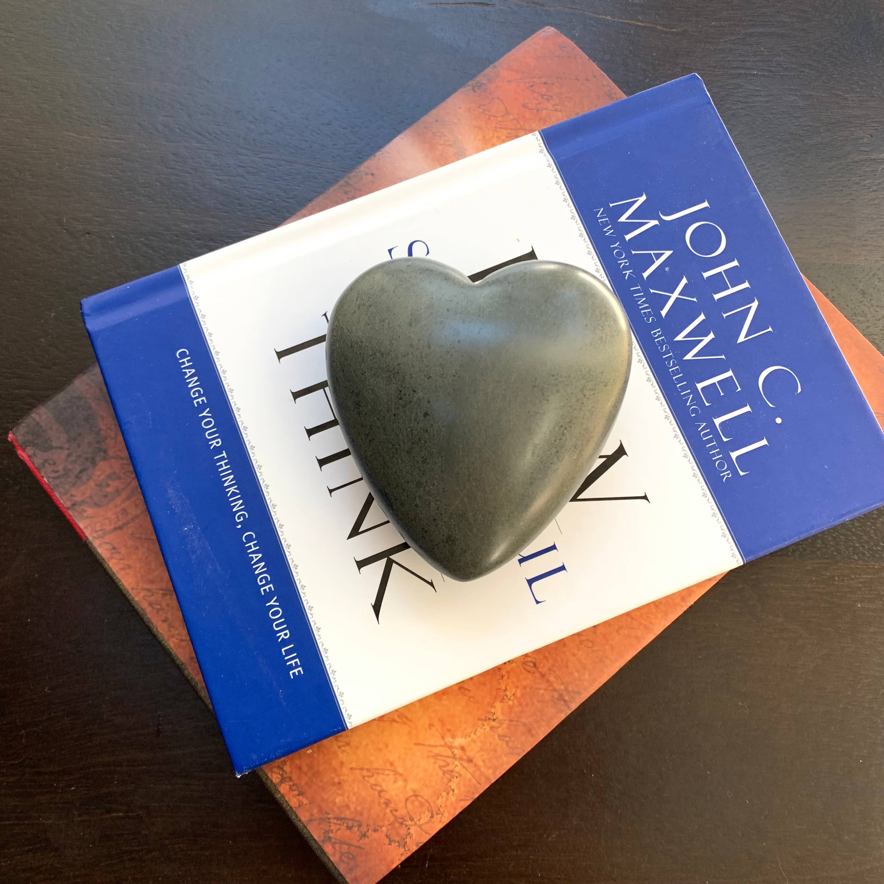 Dandarah (Ships from Canada) - Wholesale Decorative Tabletop Object - Riverstone Hand-carved Heart from Haiti2