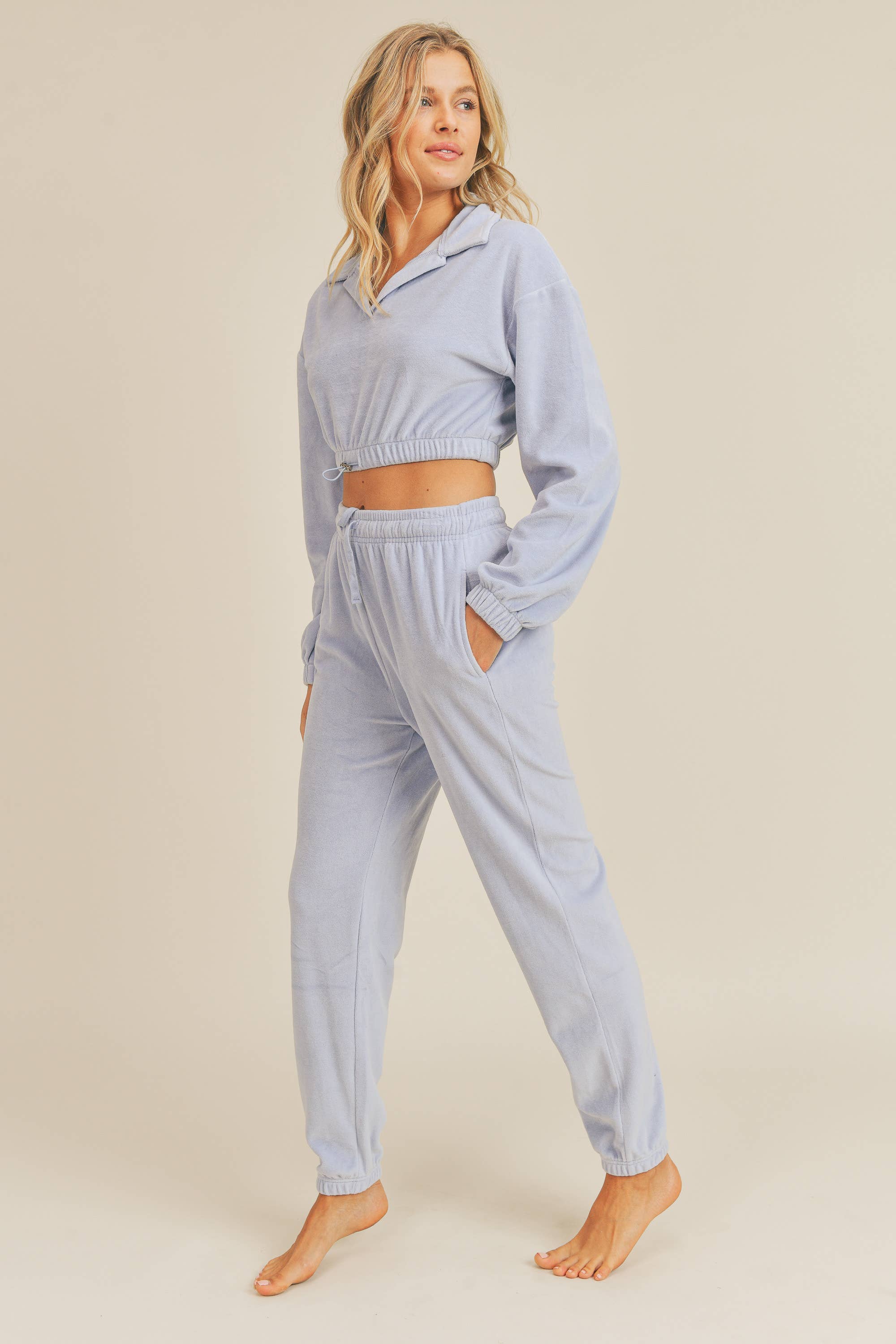 ANWND - Wholesale Lounge Set - Women's - 1390SET-VELOUR LONGSLEEVE SWEATS SET5