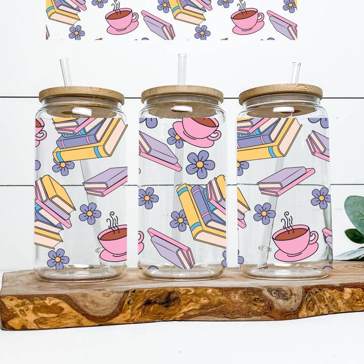 Enveloppement UV / Couvercle DOUBLE FACE pour Livres Empilés et Café pour la vente par Anthroverse