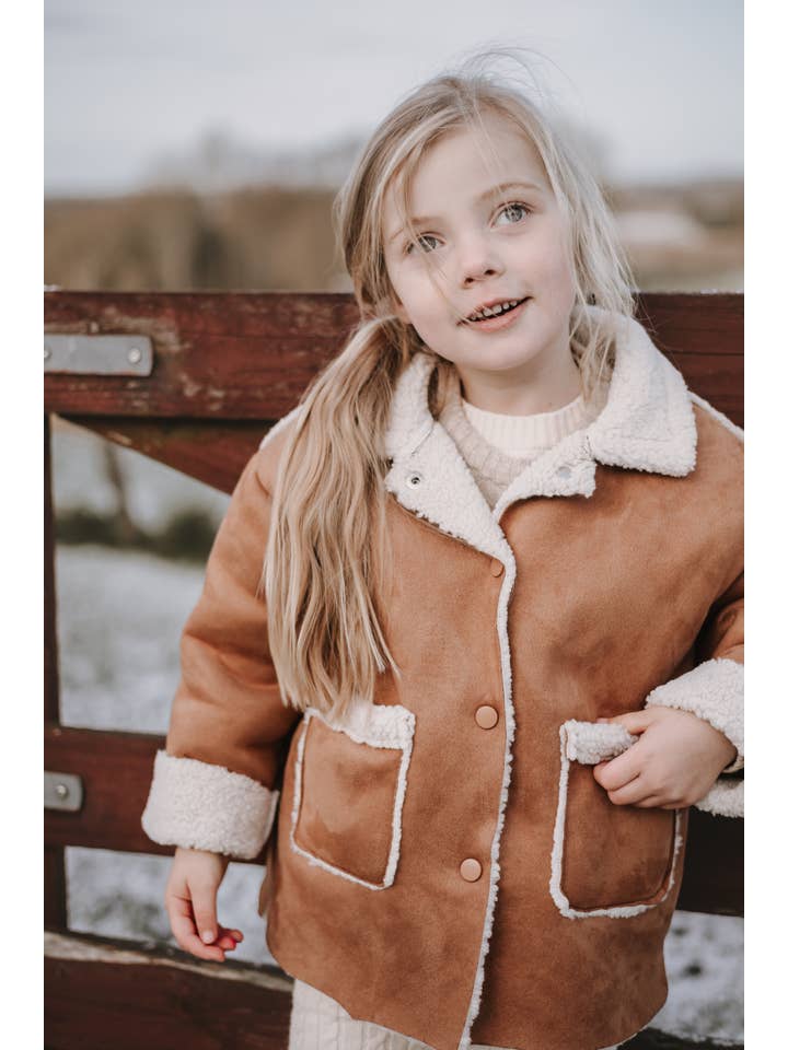 Annie & Charles - Wholesale Jacket - Kids - Annie & Charles® kids sheepskin jacket