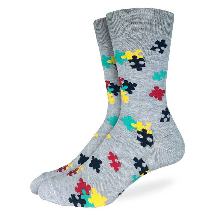 Chaussettes Puzzle Pieces Homme pour la vente par Good Luck Sock