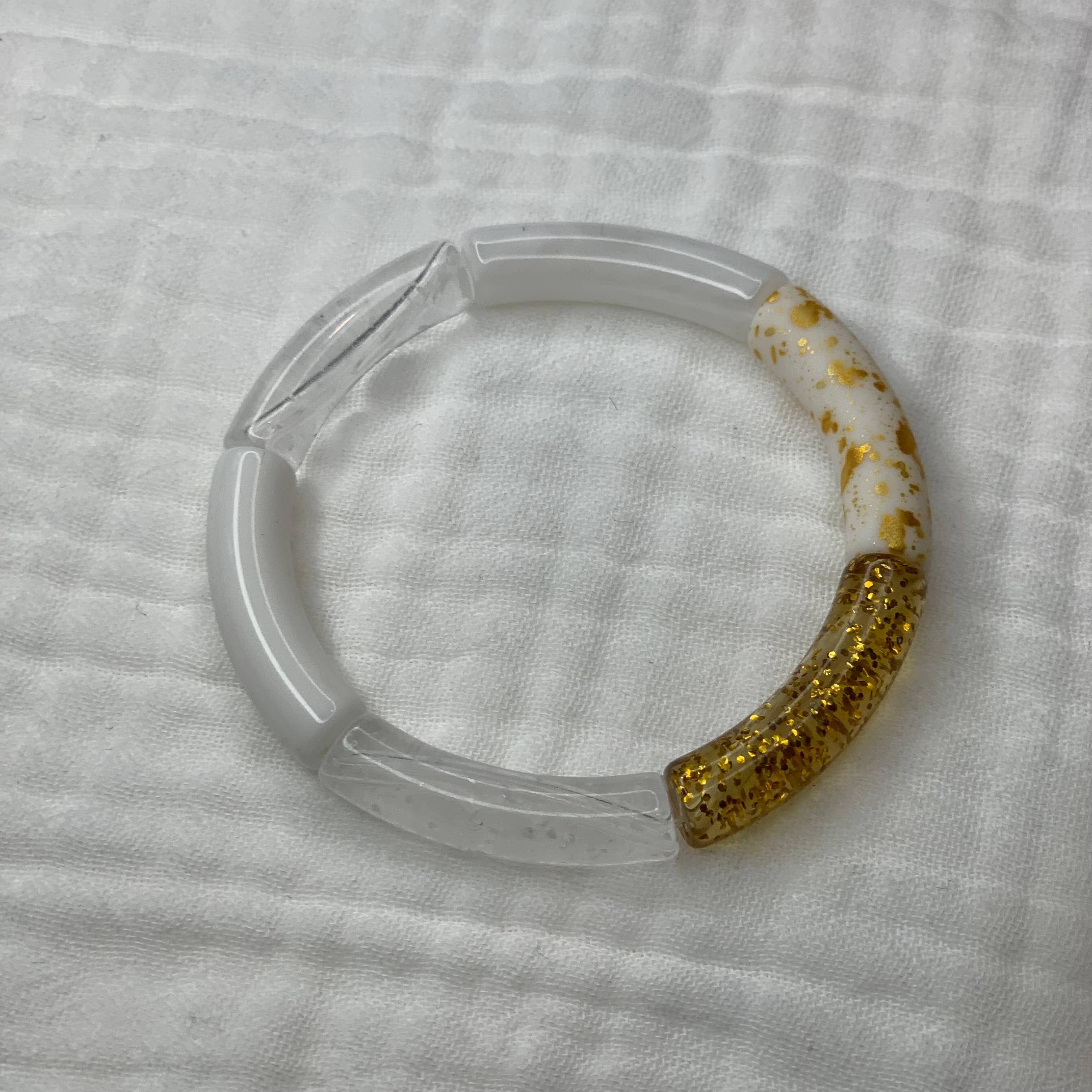 Manacreations – wholesale Pärlarmband – Elastiska bangles i vita toner4