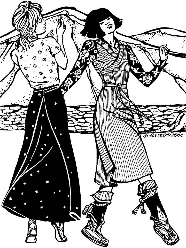 Folkwear - Wholesale Dress - Women's - 131 Tibetan Chupa - Sewing Pattern2